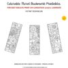 Colorable Floral Bookmark - Printable - Image 4