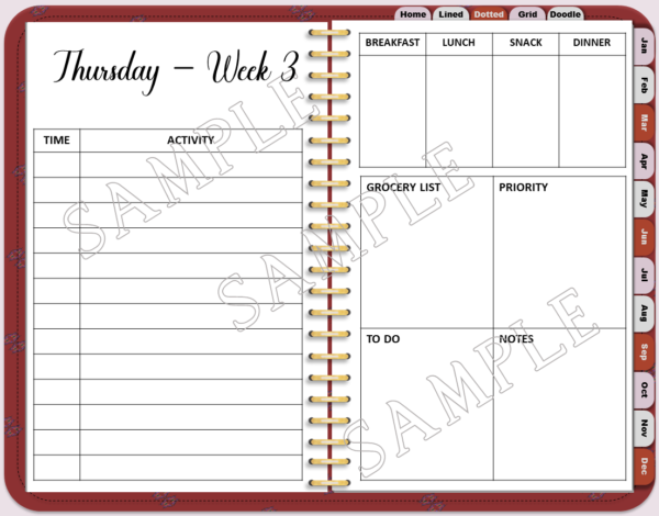 Dream Weaver Digital Planner Undated-PLR - Image 25