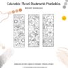 Colorable Floral Bookmark - Printable - Image 3