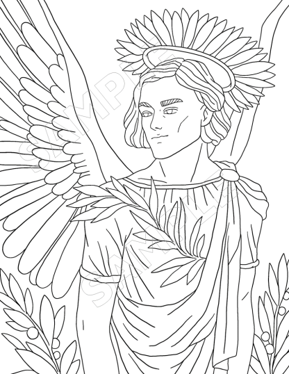 10-Angels Around Us Coloring Pages - Image 4