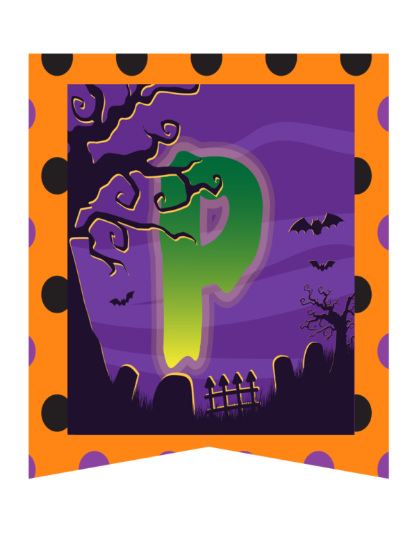 Happy Halloween Printable Bunting Banner - Image 4