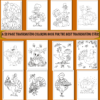 Thanksgiving Monogram Coloring Pages That Will Add Fun To Your Thankgiving Day Holiday - Image 5