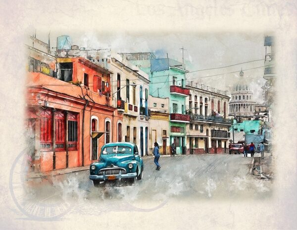 Vintage Cars Digital Printable Wall Art Set-1 - Image 2