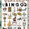 Vintage Bluegreen Wallpaper Bingo - Image 11