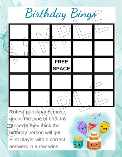 12 Printable Birthday Party Games With Silly Theme - Image 6