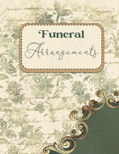 PRINTABLE Vintage Ornate Final Wishes Estate Planner - Image 35
