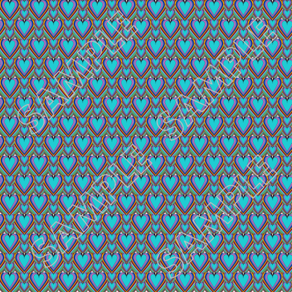 71-Hearts Of Many Colors Digital Papers PLR - Image 39