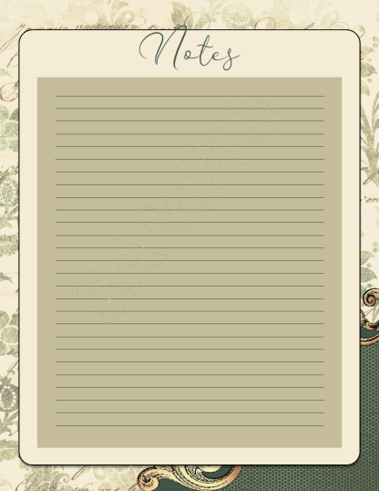 PRINTABLE Vintage Ornate Final Wishes Estate Planner - Image 40