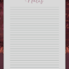 Printable Burgundy Vintage Ornate Final Wishes Estate Planner - Image 31