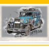 Vintage Classic Cars Digital Printable Wall Art Set-2 - Image 3
