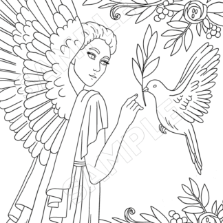 10-Angels Around Us Coloring Pages - Image 5