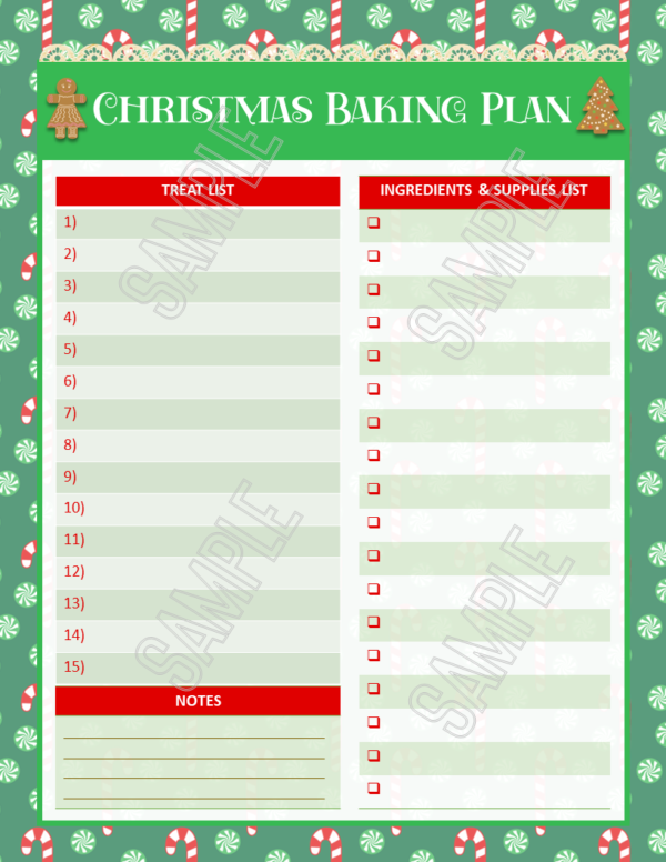 Christmas Recipe Planner Printable - Image 5