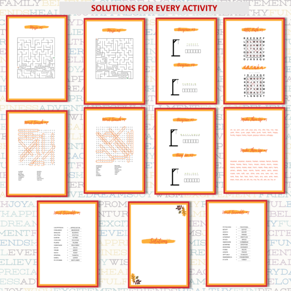 Thanksgiving Activity Bundle 2022 - Image 4