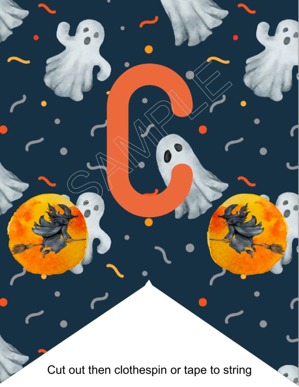 Witches And Ghosts Party Banners For Halloween - Image 5