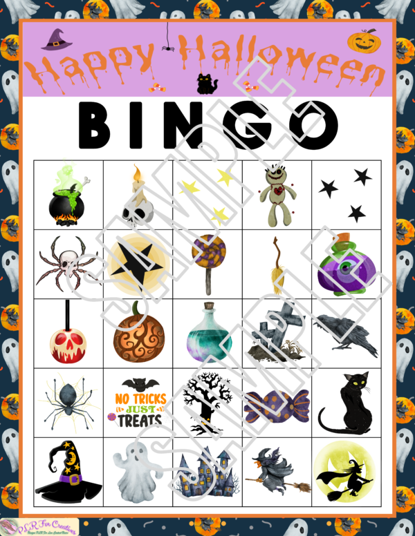 Halloween Bingo Games With Witches and Ghosts - Image 5
