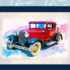 Vintage Classic Cars Digital Printable Wall Art Set-2 - Image 6