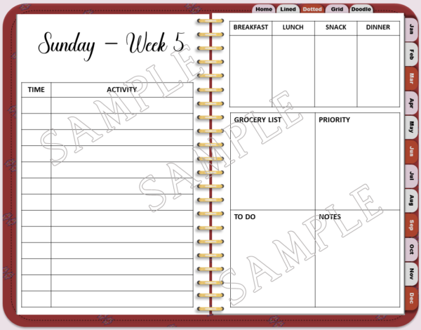 Dream Weaver Digital Planner Undated-PLR - Image 8