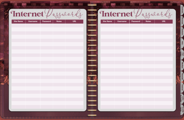 Digital Burgundy Vintage Final Wishes Estate Planner - Image 37