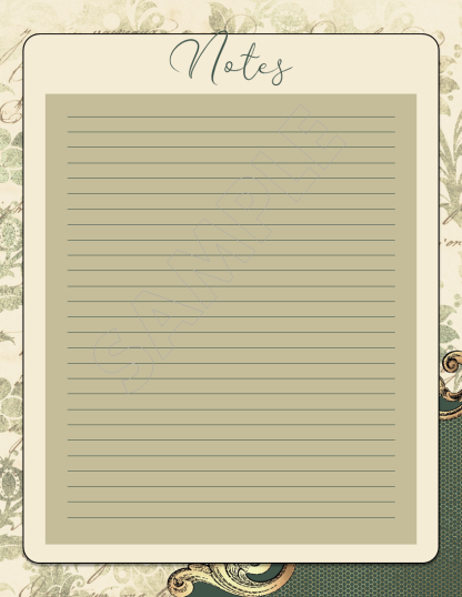 PRINTABLE Vintage Ornate Final Wishes Estate Planner - Image 42