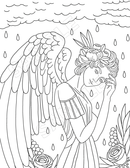 10-Angels Around Us Coloring Pages - Image 6