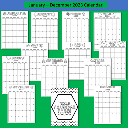 1 Back to School Coloring Planner - Image 6
