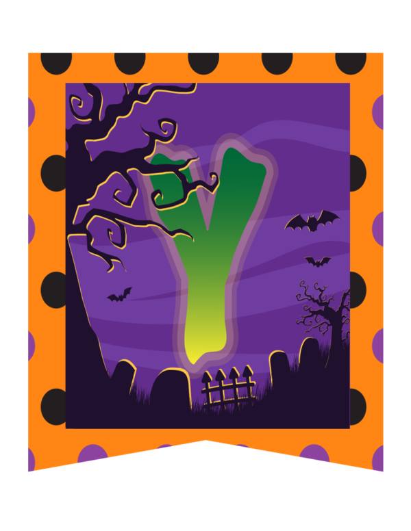 Happy Halloween Printable Bunting Banner - Image 6