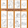 Thanksgiving Monogram Coloring Pages That Will Add Fun To Your Thankgiving Day Holiday - Image 3