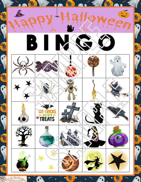 Halloween Bingo Games With Witches and Ghosts - Image 6