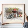 Vintage Classic Cars Digital Printable Wall Art Set-2 - Image 2