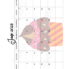2023 Yummy Cupcake Calendar Printable - Image 7