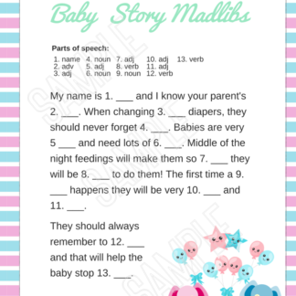 14 Reveal Baby Shower Games-Printables - Image 7