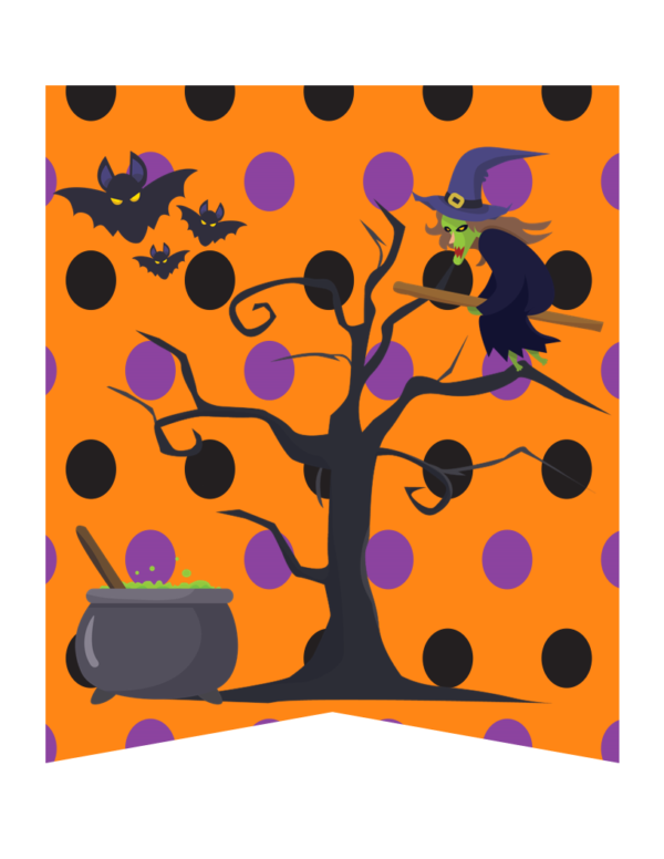 Happy Halloween Printable Bunting Banner - Image 7