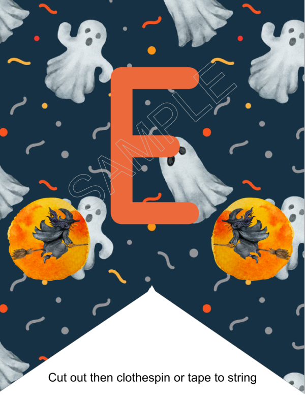 Witches And Ghosts Party Banners For Halloween - Image 7