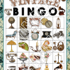 Vintage Bluegreen Wallpaper Bingo - Image 8