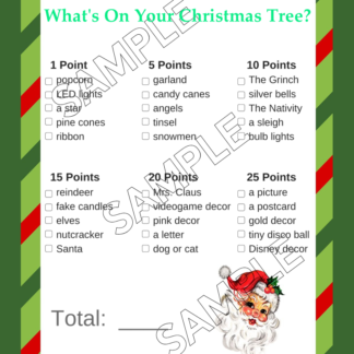 14 Vintage Santa Printable Party Games - Image 10