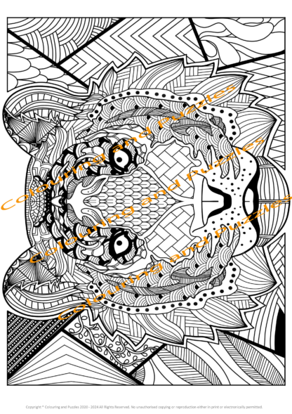 aMazing Adult Colouring Zen Doodles 20 themed Designs printable digital download for grownups colouring pages - Image 3