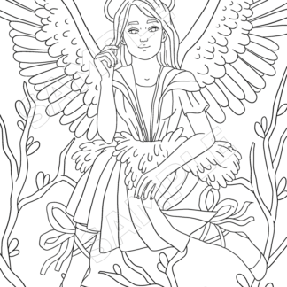 10-Angels Around Us Coloring Pages - Image 8