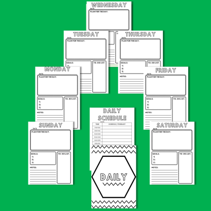 1 Back to School Coloring Planner - Image 7