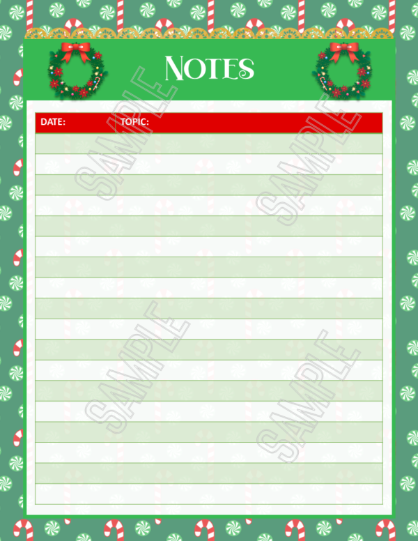 Christmas Recipe Planner Printable - Image 8