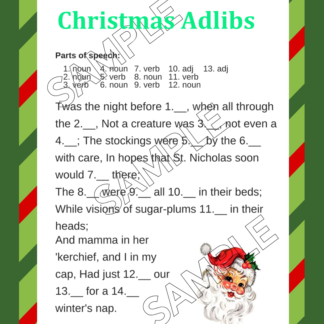 14 Vintage Santa Printable Party Games - Image 11