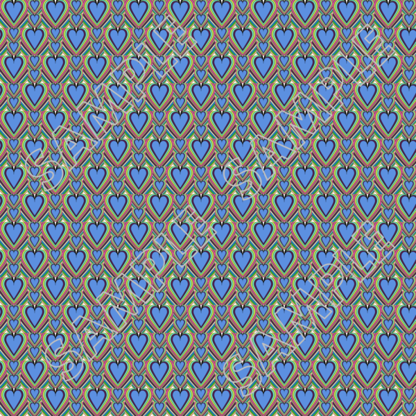 71-Hearts Of Many Colors Digital Papers PLR - Image 72