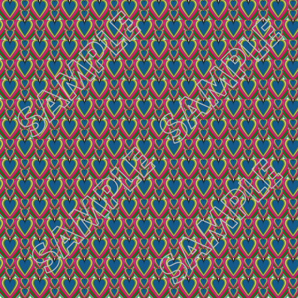 71-Hearts Of Many Colors Digital Papers PLR - Image 73