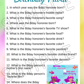 12 Printable Mermaid Birthday Party Games - Image 9
