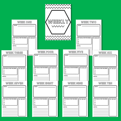 1 Back to School Coloring Planner - Image 8