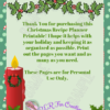 Christmas Recipe Planner Printable - Image 9