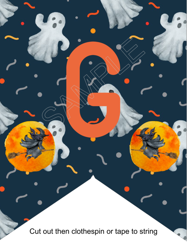 Witches And Ghosts Party Banners For Halloween - Image 9