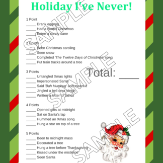 14 Vintage Santa Printable Party Games - Image 12