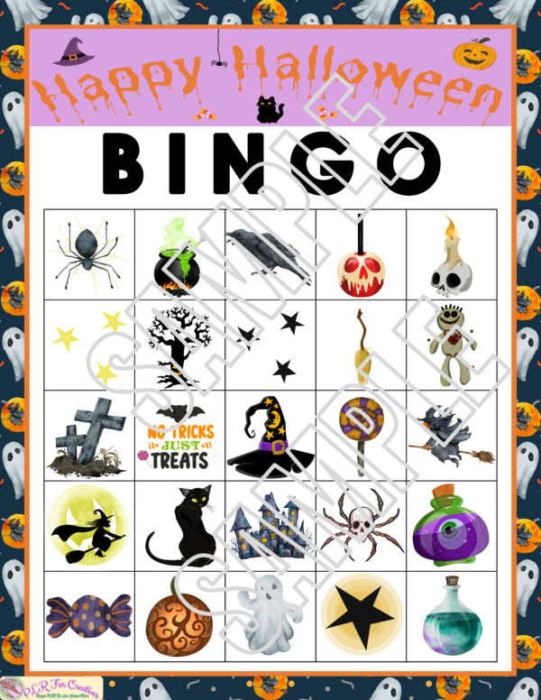 Halloween Bingo Games With Witches and Ghosts - Image 9