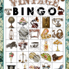 Vintage Bluegreen Wallpaper Bingo - Image 6