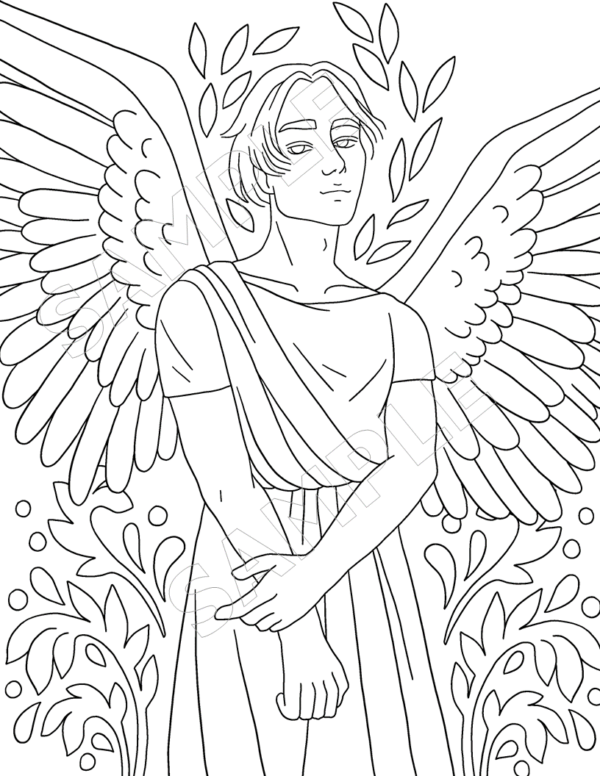 10-Angels Around Us Coloring Pages - Image 10